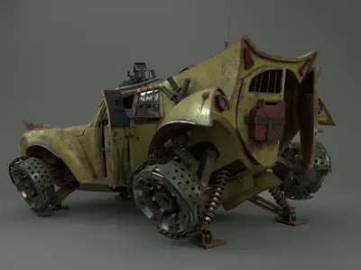 Betty sci-fi car 3D model