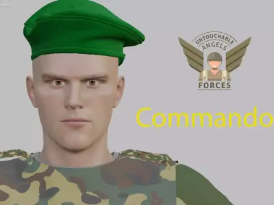 Commando 3D model