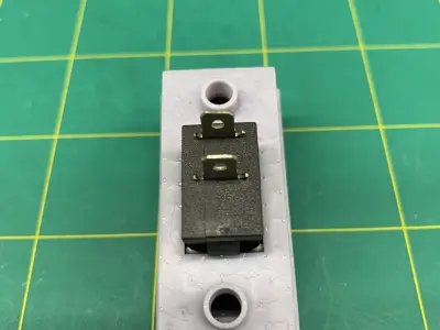 Whiteys Original Functional Rocker Switch No Dimples 3D print model