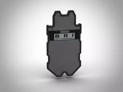 Knight ballistic shield Low-poly 3D model