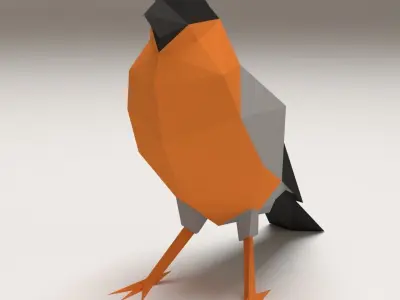 Bird - Bullfinch Free 3D print model