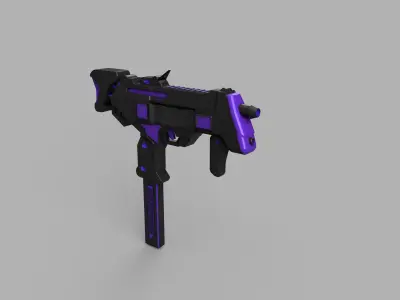 Sombra gun Low-poly 3D model