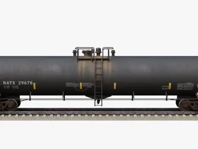 Railcar Tank Car T108 3D model
