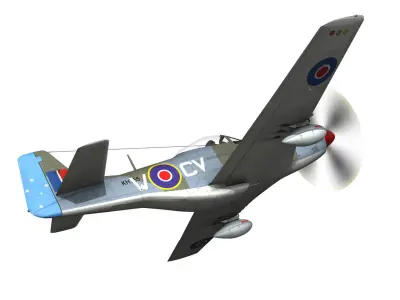 North American P51K Mustang MKIV - Anita - RAAF 3D model