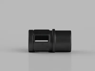 Muzzle threaded barrel adapter 3D model