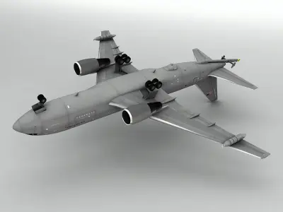 Boeing KC46A Pegasus Military Aircraft Low-poly 3D model