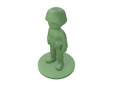Plastic Soldier Toy v1 001 Low-poly 3D model