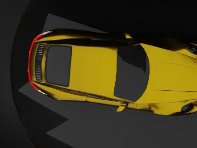 Low-poly Porsche 911 Free low-poly 3D model