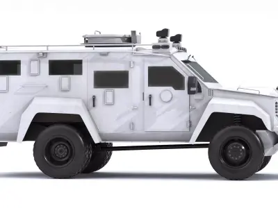 Lenco MedCat BearCat Medevac Armored Vehicle 3D model