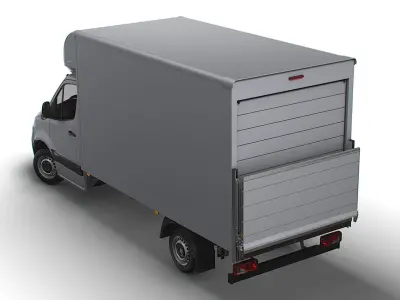 Freightliner Sprinter Luton Tail Lift 2023 3D model