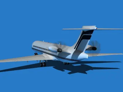 Boeing 7X7-1 Jet Fan V104 3D model