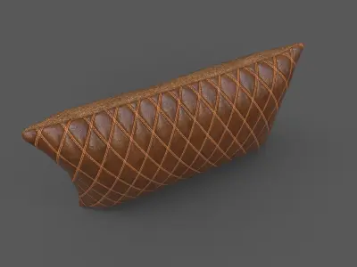 Cushion furniture Low-poly 3D model buy