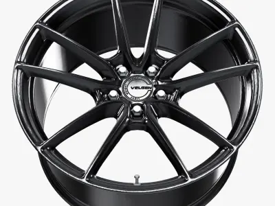 Velgen Wheels Lightweight Series VF5 Wheel Gloss Gunmetal Low-poly 3D model