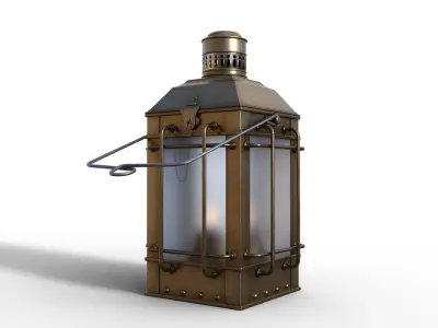 Ships Lantern Low-poly 3D model