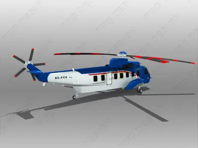 Sikorsky S-61 3D model