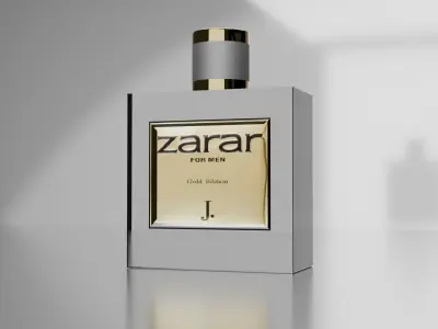 Zarar Perfume Bottle Special Low-poly 3D model