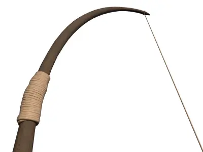 Bow of arrow 1 Low-poly 3D model