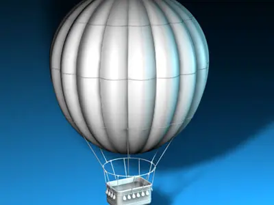 Fantasy montgolfiere 3D model