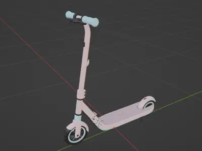 Kick Scooter for Kids - 3d Model 3D model