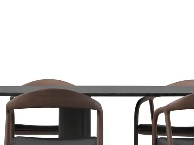Modern Table and NEVA Chair by ARTISAN Free 3D model