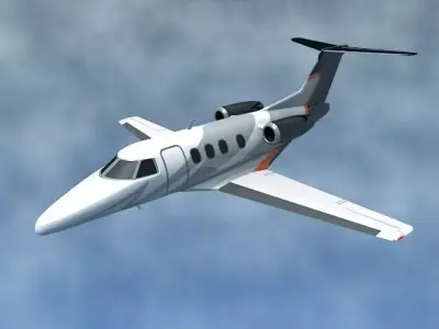 Embraer Phenom 100 business jet Low-poly 3D model