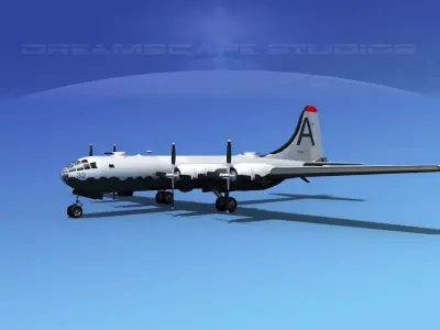 Boeing B-29 Superfortress V06 3D model