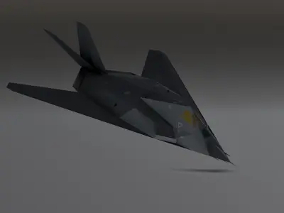 F117 Nighthawk Stealth - Photorealistic Millitary Aircraft Low-poly 3D model