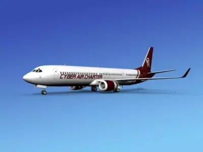 Boeing 737-900ER Cyber Air Charter 3D model