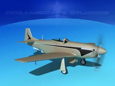 P-51 Mustang Sport V09 3D model