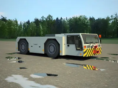 Airport tow tractor SCHOPF F300 3D model