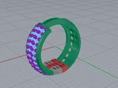 Orecchino modello D Free 3D model