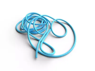 Garden Hose M02 Low-poly 3D model