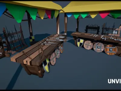 SwordSmith Kitbashing Low-poly 3D model