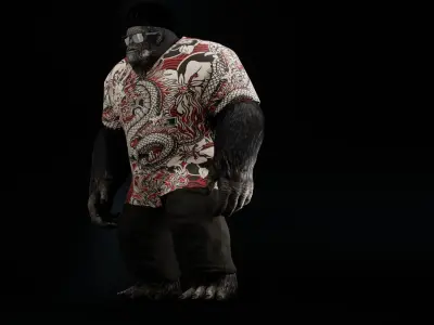 BigFoot Low-poly 3D model