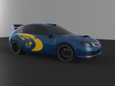 SUBARU IMPREZA WRX Free 3D model