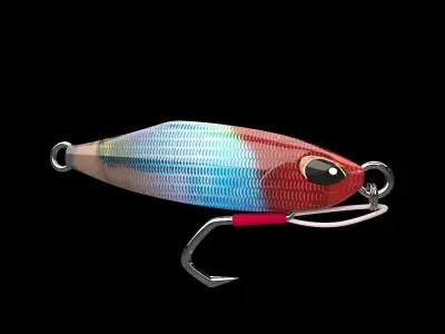 metal Jig  3D model Fishing Lure Low-poly 3D model 2 Low-poly 3D model