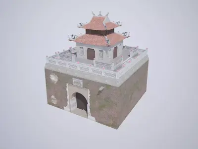 The North Gate Thang Long Hanoi Citadel 3D model