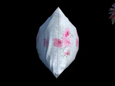 Low Poly Pillow Game Ready Free low-poly 3D model