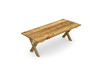 Picnic table Free low-poly 3D model purchase