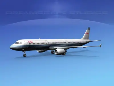 Airbus A321 KNG 3D model