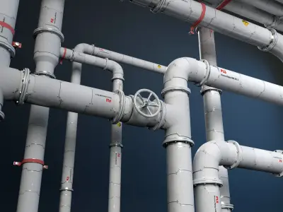 pipeline 3D model