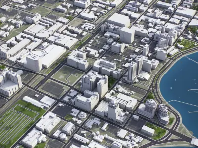 West Palm Beach Low-poly 3D model