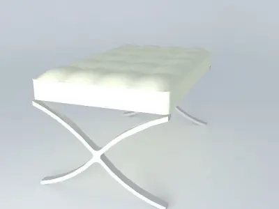 Barcelona Stool Free 3D model