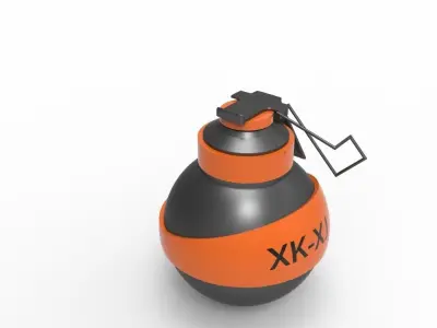 grenade round  Free 3D model