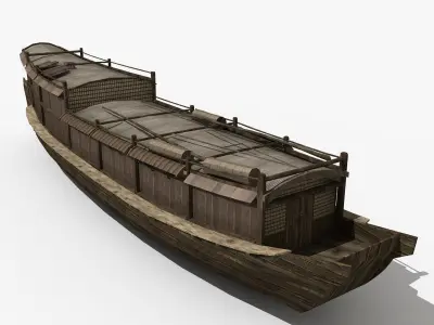Chinese Old ship 05 3D model