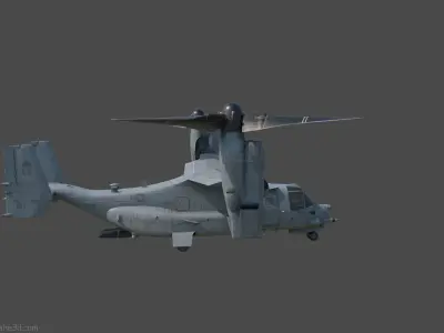 MV22-Osprey osprey aircraft 3D model