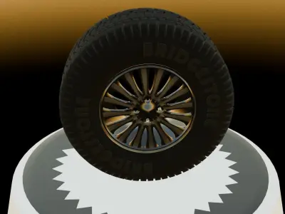 Car-Tire  Low-poly 3D model