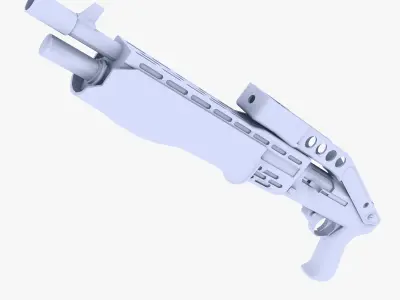 Spas 12 Shotgun Low-poly 3D model purchase
