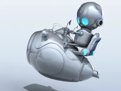 Cartoon Aircraft 3D model