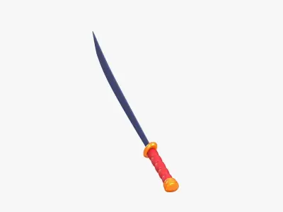 Sword 3D Illustration 3D model